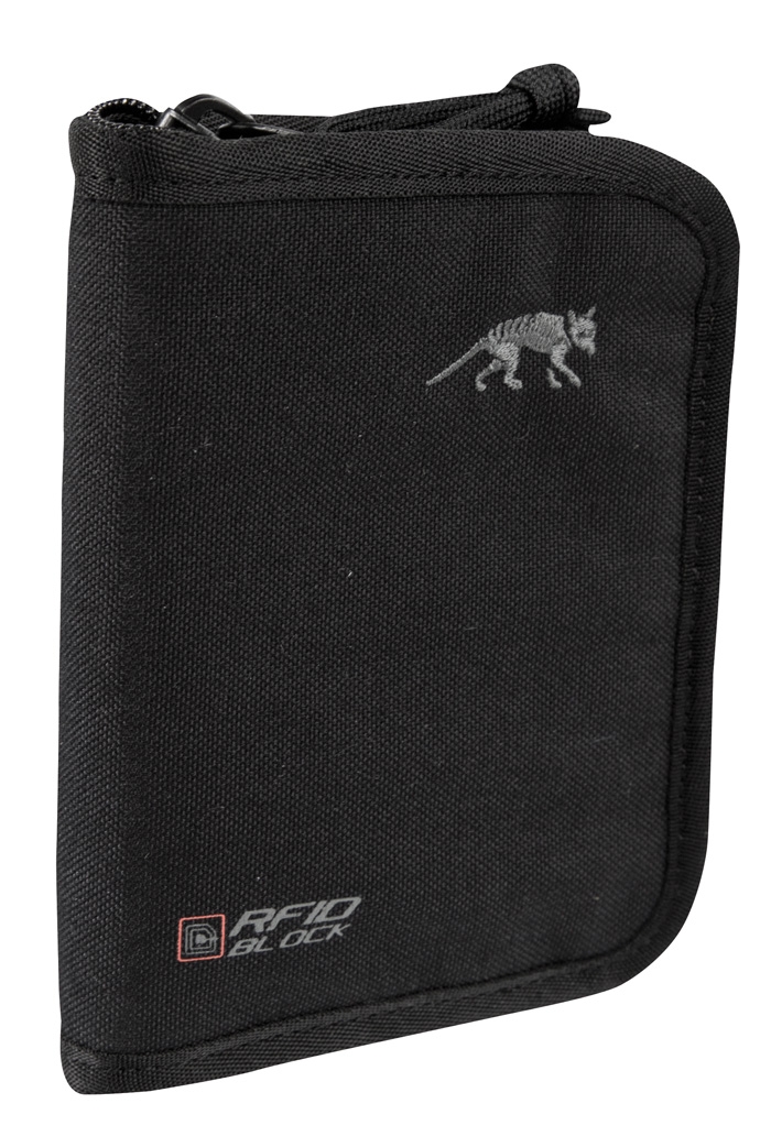 Tasmanian Tiger Geldbörse Wallet mit RFID-Ausleseschutz Schwarz